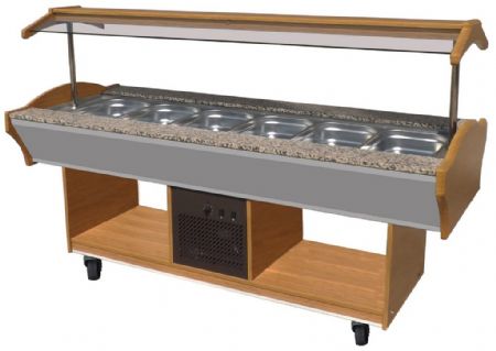Buffet réfrigéré positif 2200x900x850 mm - Combisteel - 7077.0015 Buffet réfrigéré positif 2200x900x850 mm - Combisteel - 7077.0015