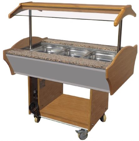 Buffet maintien au chaud brun 3 bacs GN 1/1 1200x900x850 mm - Combisteel - 7077.0020 Buffet maintien au chaud brun 3 bacs GN 1/1 1200x900x850 mm - Combisteel - 7077.0020