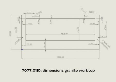 Buffet réfrigéré positif 5 bacs GN 1/1 1800x800x850 mm - Combisteel - 7077.0110
