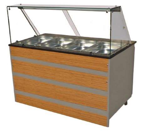 Buffet maintien au chaud brun 4 bacs GN 1/1 1400x800x850 mm - Combisteel - 7077.0120 Buffet maintien au chaud brun 4 bacs GN 1/1 1400x800x850 mm - Combisteel - 7077.0120