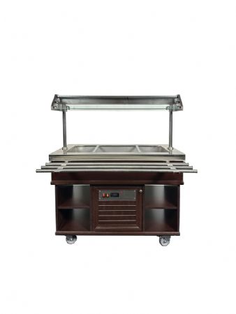 Buffet réfrigéré positif 3 bacs GN 1/1 1200x700x1400 mm - Combisteel - 7078.0005