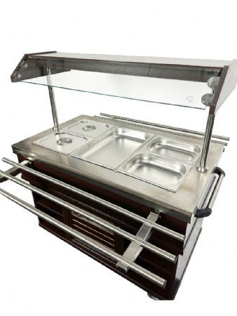 Buffet réfrigéré positif 3 bacs GN 1/1 1200x700x1400 mm - Combisteel - 7078.0005