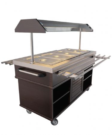 Buffet réfrigéré positif 4 bacs GN 1/1 1500x700x1400 mm - Combisteel - 7078.0010