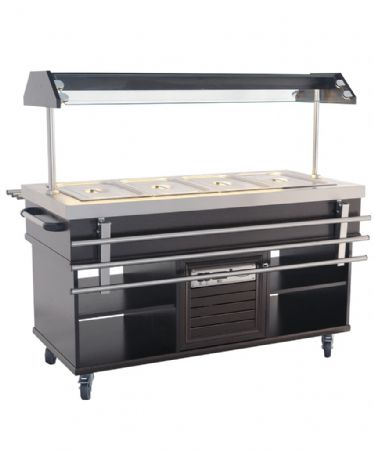 Buffet réfrigéré positif 4 bacs GN 1/1 1500x700x1400 mm - Combisteel - 7078.0010
