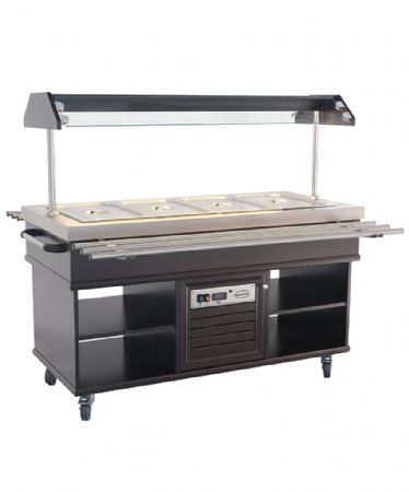 Buffet réfrigéré positif GN 4/1 1500x700x1400 mm - Combisteel - 7078.0010 Buffet réfrigéré positif GN 4/1 1500x700x1400 mm - Combisteel - 7078.0010