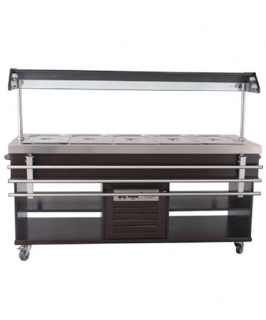 Buffet réfrigéré positif 5 bacs GN 1/1 1900x700x1400 mm - Combisteel - 7078.0015