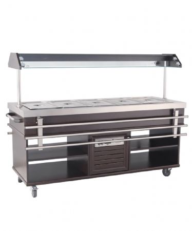 Buffet réfrigéré positif GN 5/1 1900x700x1400 mm - Combisteel - 7078.0015 Buffet réfrigéré positif GN 5/1 1900x700x1400 mm - Combisteel - 7078.0015