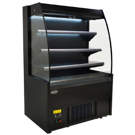 Vitrine libre service Noire 290 L positive 1000 mm - Combisteel - 7080.0005