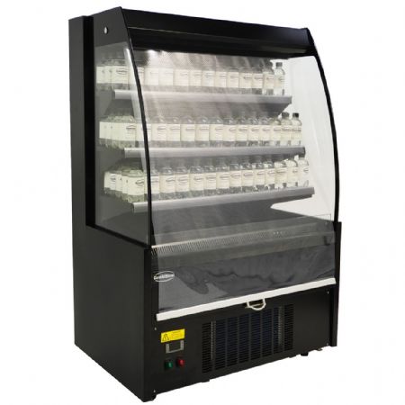 Vitrine libre service Noire 290 L positive 1000 mm - Combisteel - 7080.0005