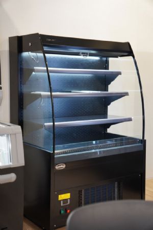 Vitrine libre service Noire 290 L positive 1000 mm - Combisteel - 7080.0005