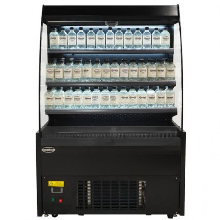 Vitrine libre service Noire 290 L positive 1000 mm - Combisteel - 7080.0005