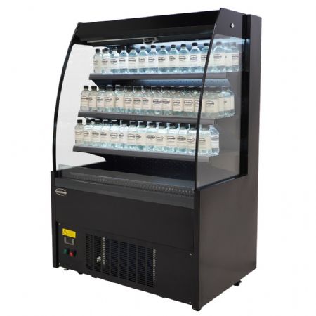 Vitrine libre service Noire 290 L positive 1000 mm - Combisteel - 7080.0005