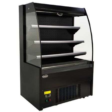 Vitrine libre service Noire 290 L positive 1000 mm - Combisteel - 7080.0005