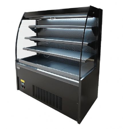 Vitrine libre service Noire 380 L positive 1300 mm - Combisteel - 7080.0010