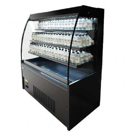 Vitrine libre service Noire 380 L positive 1300 mm - Combisteel - 7080.0010
