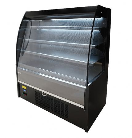 Vitrine libre service Noire 380 L positive 1300 mm - Combisteel - 7080.0010