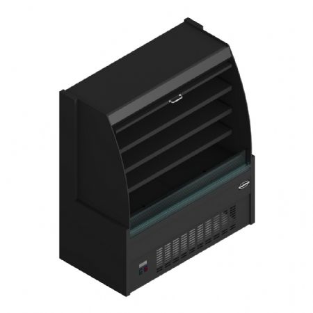 Vitrine libre service Noire 440 L positive 1500 mm - Combisteel - 7080.0015