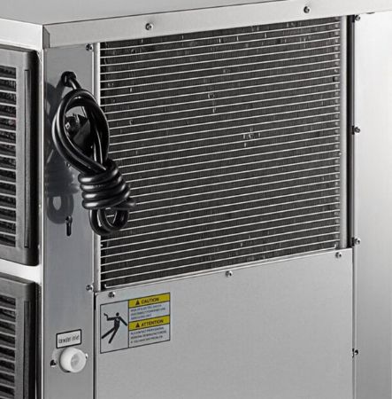 Machine à glaçons professionnelle à refroidissement à air avec reserve 125kg - 159/24h Machine à glaçons professionnelle à refroidissement à air avec reserve 125kg - 159/24h