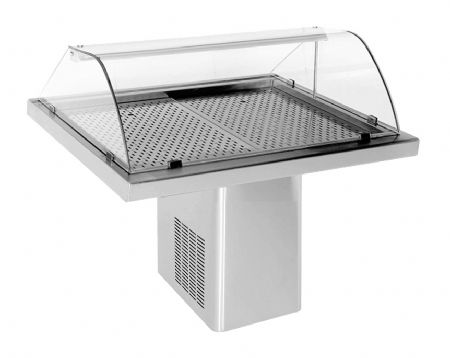 Vitrine rfrigre poissons sur socle largeur 1400mm