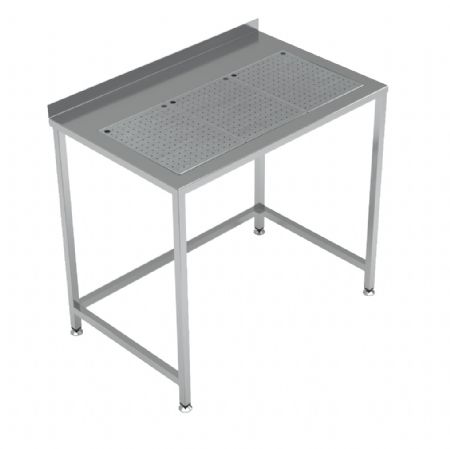 Table de Travail Inox avec Bac d'Égouttage 1000x650x900 mm - Combisteel - 7084.0025