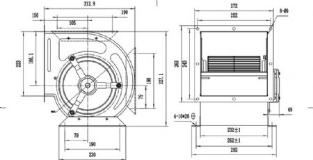Moteur de hotte Monophasé 0,25 kW - Combisteel - 7085.0030