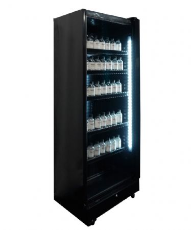 Armoire à boissons 1 porte vitrée noire 400 L positive - Combisteel - 7086.0005