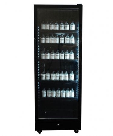 Armoire à boissons 1 porte vitrée noire 400 L positive - Combisteel - 7086.0005