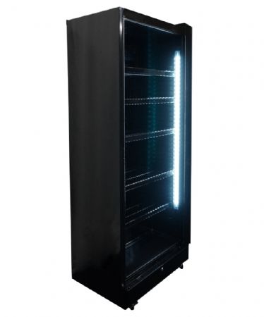 Armoire à boissons 1 porte vitrée noire 400 L positive - Combisteel - 7086.0005