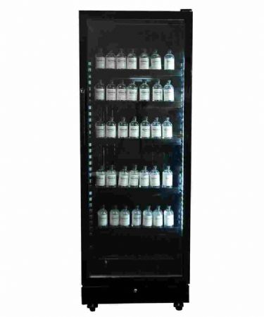 Rfrigrateur  boissons noir 1 porte vitre 400 litres - 650x595x1795 mm