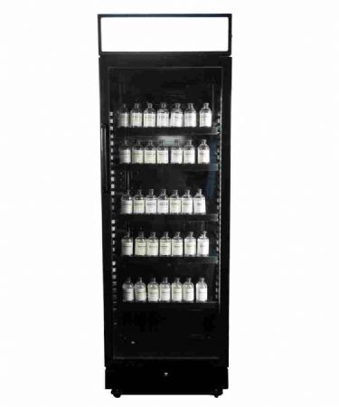 Rfrigrateur  boissons noir avec 1 porte vitre - 400 litres