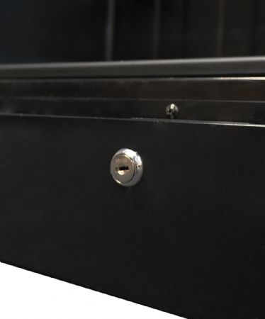 R�frig�rateur � boissons noir avec 1 porte vitr�e - 400 litres