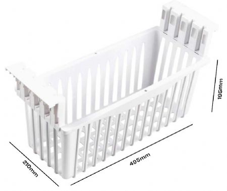 Panier pour congélateur bahut couvercle en verre lotte 336L - Combisteel - 7086.9030