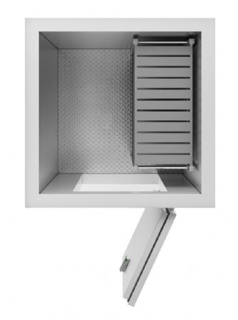 Chambre froide sans groupe isolation 100 mm 1360x1360x2200 mm - Combisteel - 7087.0005