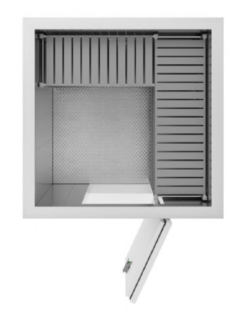Chambre froide sans groupe isolation 100 mm 1660x1660x2200 mm - Combisteel - 7087.0020
