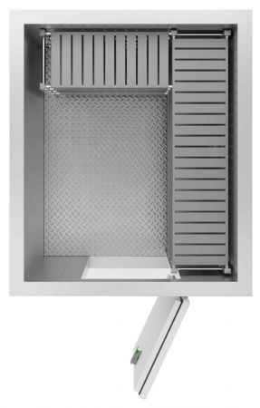 Chambre froide professionnelle positive et négative isolation 100 mm 1660x1960x2200 mm - Combisteel - 7087.0025