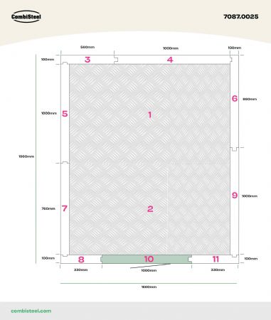 Chambre froide professionnelle positive et négative isolation 100 mm 1660x1960x2200 mm - Combisteel - 7087.0025