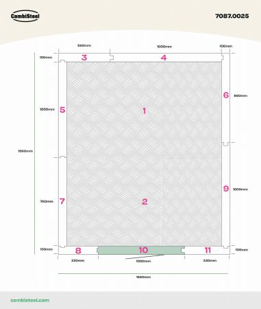 Chambre froide professionnelle positive et négative isolation 100 mm 1660x1960x2200 mm - Combisteel - 7087.0025