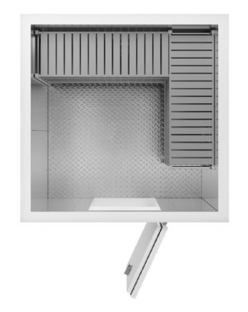 Chambre froide sans groupe isolation 100 mm 1960x1960x2200 mm - Combisteel - 7087.0035