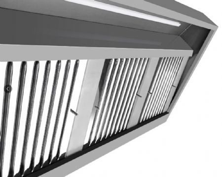Hotte Murale avec moteur 1600x900x450 mm - Combisteel - 7088.0015