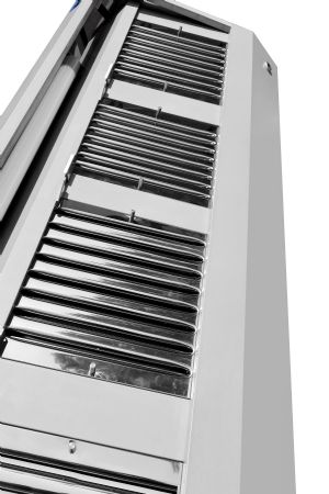 Hotte murale inox pro 4 filtres moteur - 2000x900x450 mm