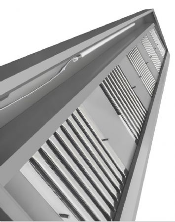 Hotte Murale avec Moteur 3000x900x450 mm - Combisteel - 7088.0030
