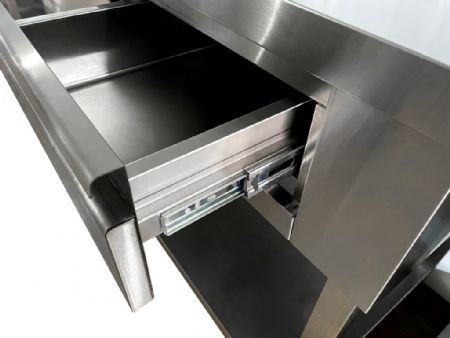 Meuble bas de rangement inox avec 2 portes - Combisteel - 7088.1005