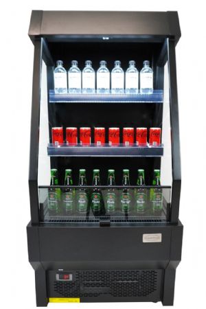 Vitrine libre service noire 165 L positive 660 mm - Combisteel - 7090.0005