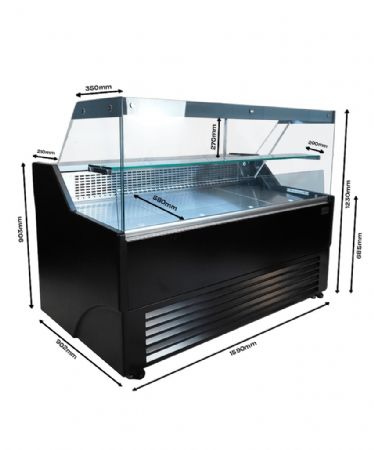 Vitrine réfrigérée snacking 1590 mm positive - Combisteel - 7090.0090