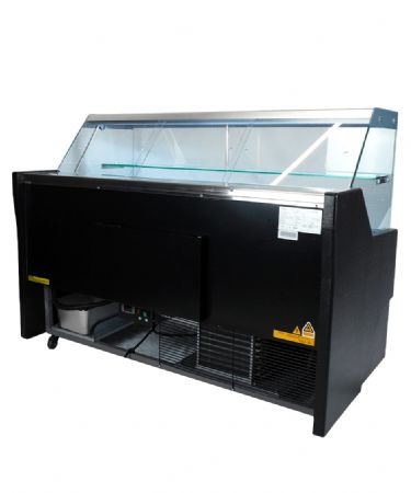 Vitrine rfrigre noire capacit 208 L - 0C / +7C