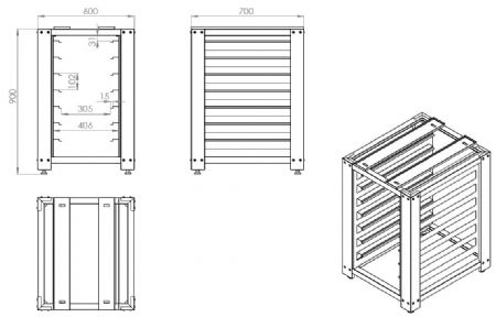 Support pour four 7 x 1/1 - Combisteel - 7095.0020