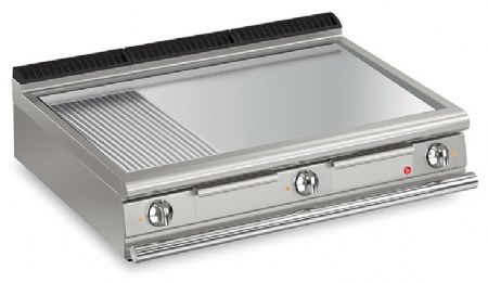 Plancha professionnelle à poser électrique rainurée 16,2 kW - Baron - 70QFTE1225