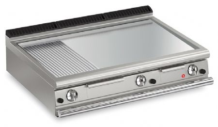 Plancha professionnelle à poser gaz surface rainurée 19,5 kW - Baron - 70QFTTG1223