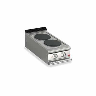 Plaque de cuisson électrique à poser - 2 foyers diamètre 220 mm avec puissance 5,2 kW Plaque de cuisson électrique à poser - 2 foyers diamètre 220 mm avec puissance 5,2 kW