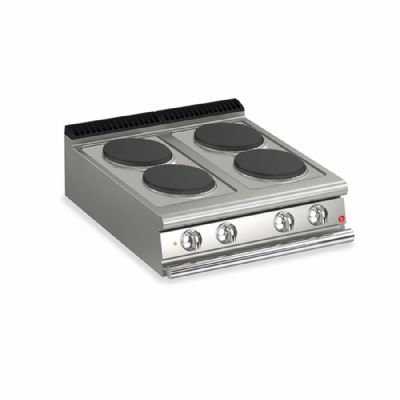 Plaque de cuisson électrique posable - 4 foyers diamètre 220 mm avec puissance 10,4 kW Plaque de cuisson électrique posable - 4 foyers diamètre 220 mm avec puissance 10,4 kW